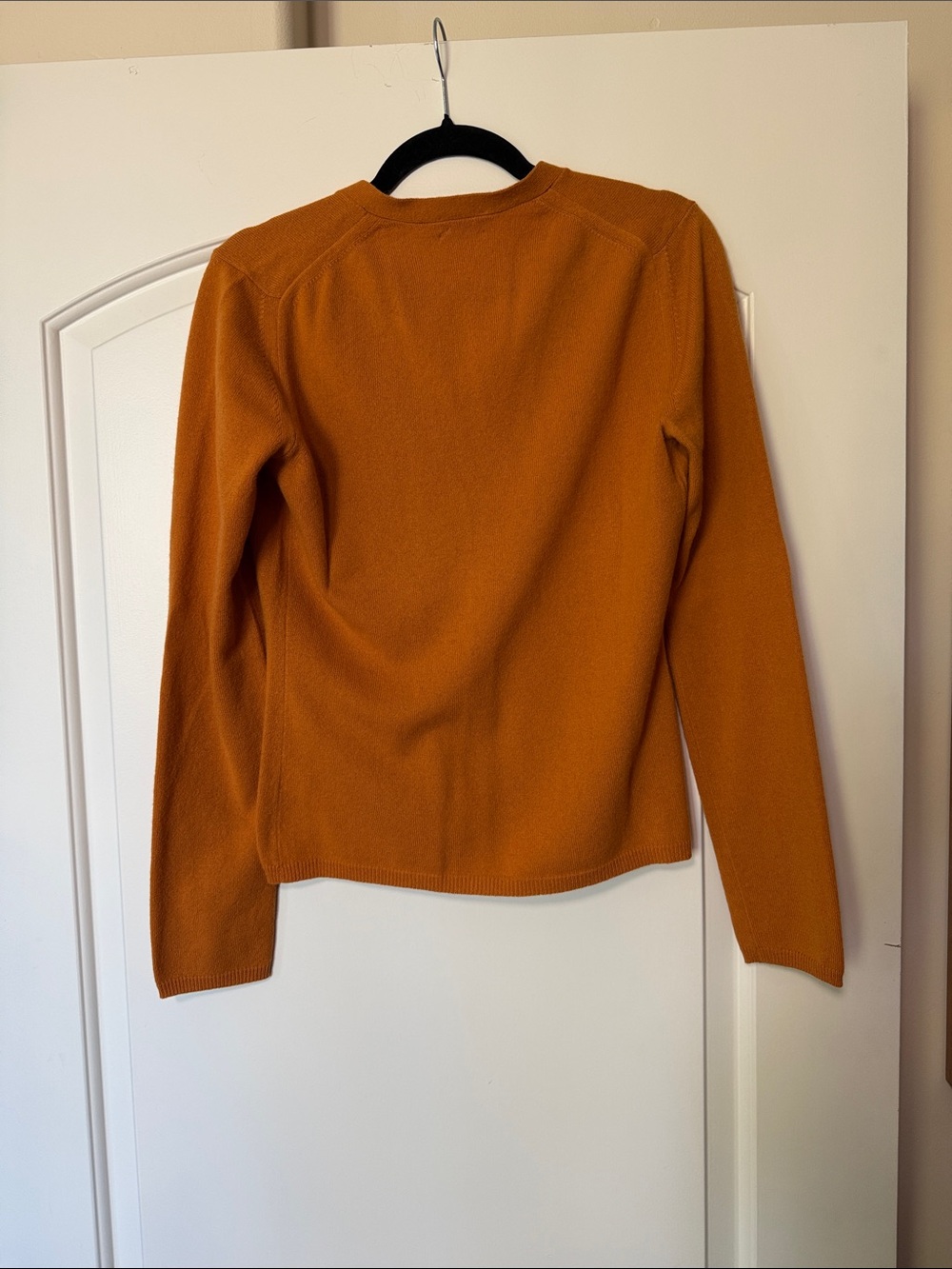 TSE Orange V-Neck Button Down Cardigan - Picture 3 of 4